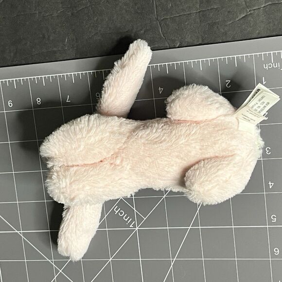 Little Jellycat Pink Bunny Rabbit 6" Stuffed Plush Smudge Crinkle Squeaky Toy - Picture 5 of 15